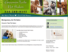 Tablet Screenshot of groomintails.com